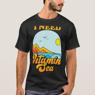 Camiseta Preciso De Férias Da Família Vitamin Sea Beach Ver
