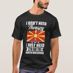 Camiseta Preciso de ir à Macedônia do Norte