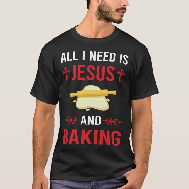Camiseta Preciso de Jesus Baking Assar Baker (Frente)