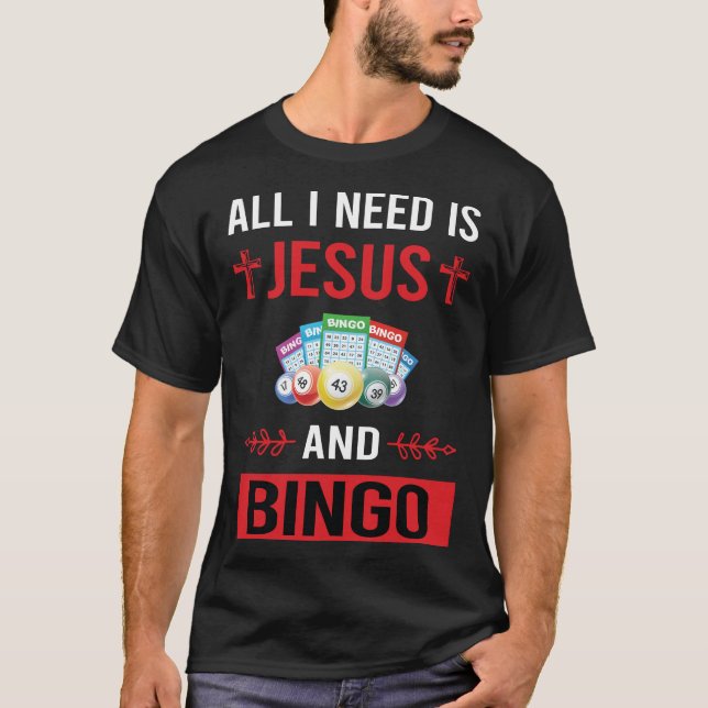 Camiseta Preciso de Jesus Bingo (Frente)
