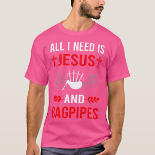 Camiseta Preciso De Jesus E Bagpipe Bagpiper