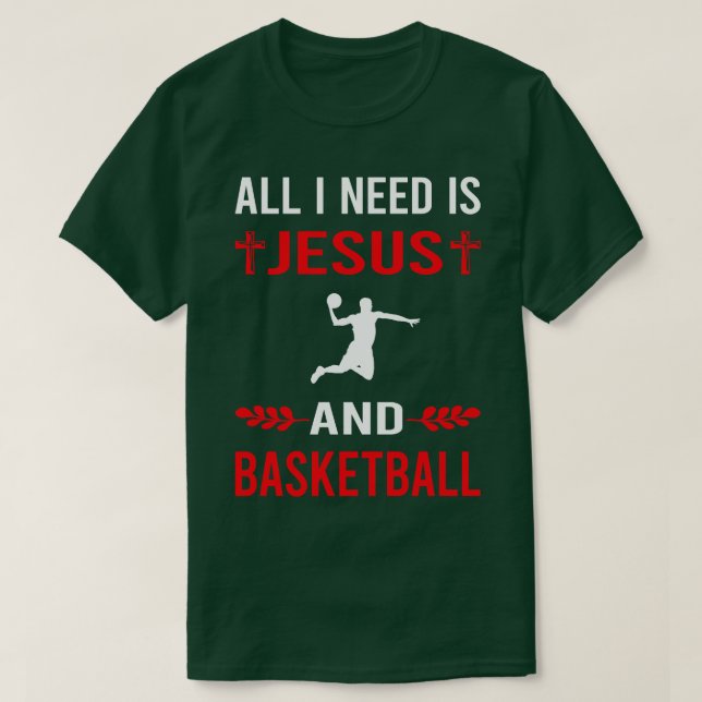 Camiseta Preciso De Jesus E Basquete (Frente do Design)