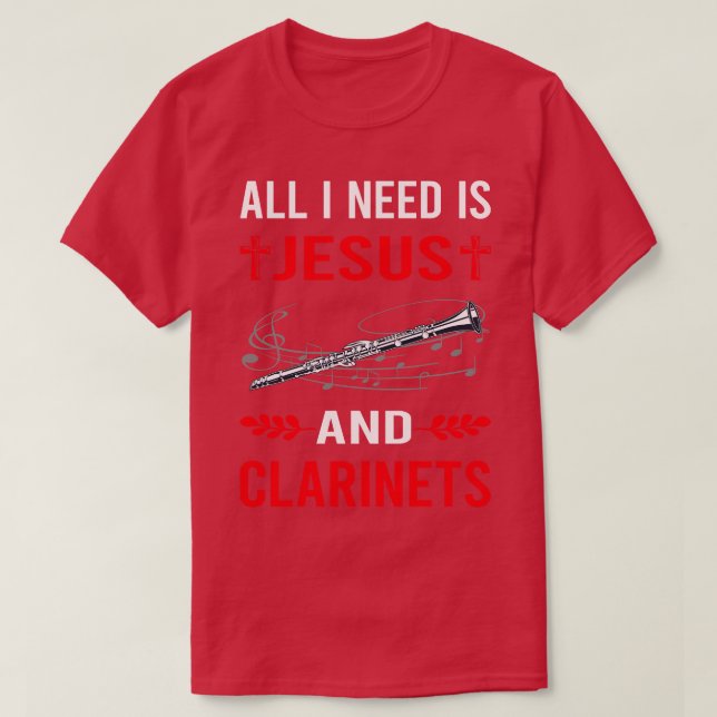 Camiseta Preciso De Jesus E Clarinet (Frente do Design)
