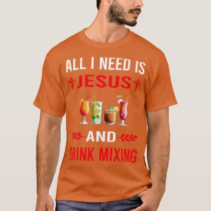 Camiseta Preciso De Jesus E Misturar Mixologia