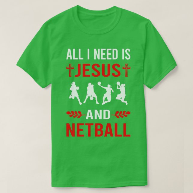 Camiseta Preciso De Jesus E Netball (Frente do Design)