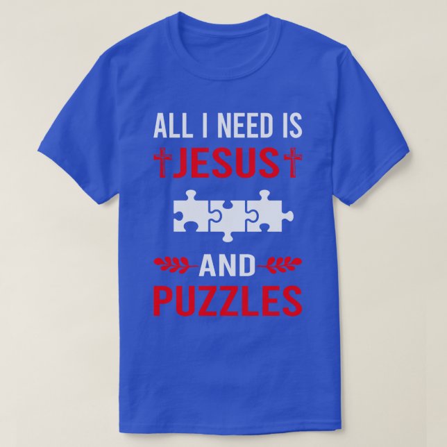 Camiseta Preciso De Jesus E Quebra-cabeça (Frente do Design)
