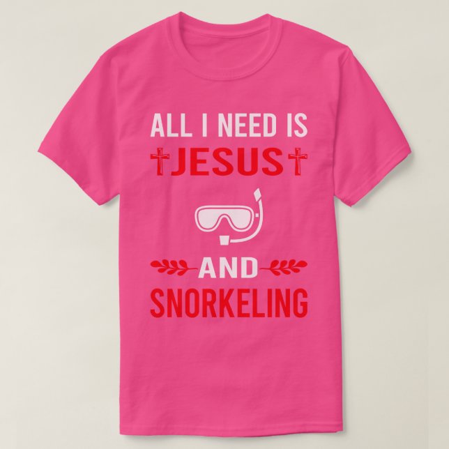 Camiseta Preciso De Jesus E Snorkeling Snorkel Sn (Frente do Design)