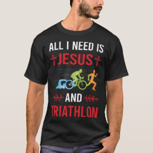 Camiseta Preciso de Jesus Triathlon Triathlete