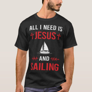 Camiseta Preciso de Jesus Velejando