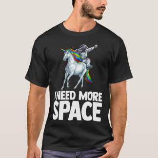 Camiseta Preciso De Mais Astronauta Espacial Unicórnio Sc