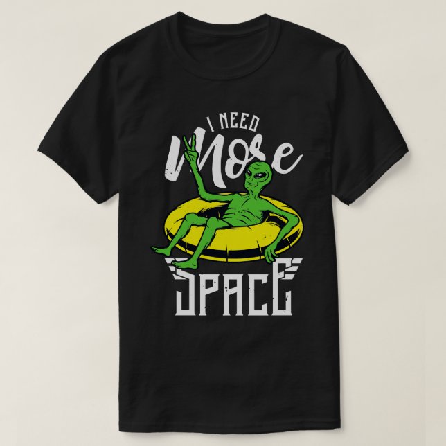 Camiseta Preciso De Mais Espaço Retro Verão Marciano (Frente do Design)