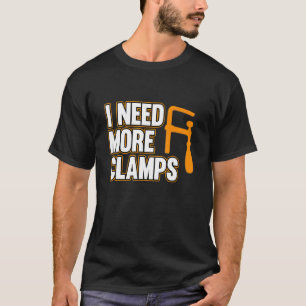 Camiseta Preciso de Mais Grampas Carpinteiro Carpintaria Ma