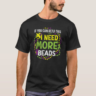 Camiseta Preciso De Mais Miçangas Mardi Gras New Orleans Lo