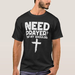 Camiseta Preciso De Oração Bata No Meu Ombro