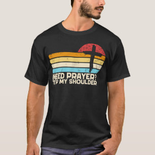 Camiseta Preciso De Oração Bata No Meu Ombro
