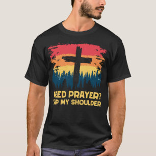 Camiseta Preciso De Oração Bata No Meu Ombro