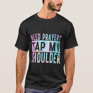 Camiseta Preciso De Oração Bata No Meu Ombro Homens Cristão