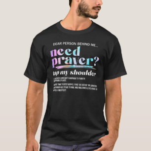Camiseta Preciso De Oração Para Seguir Os Meus Homens Crist