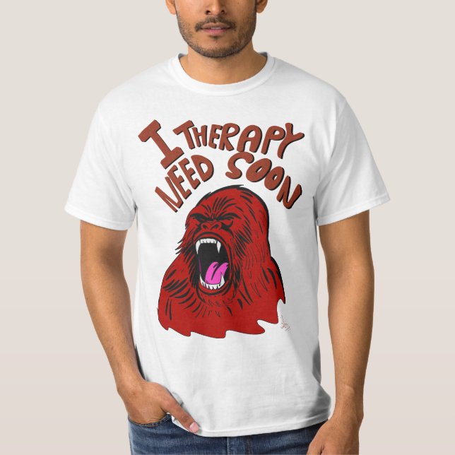 Camiseta Preciso de Terapia em Breve Arte (Frente)
