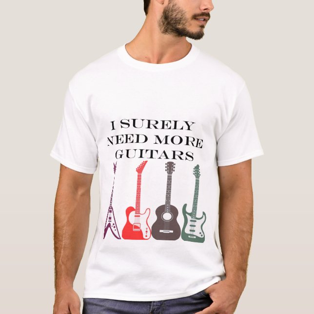 Camiseta Preciso de todas essas guitarras (Frente)