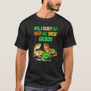 Camiseta Preciso De Todos Os Geckos Dragões Rópteis.