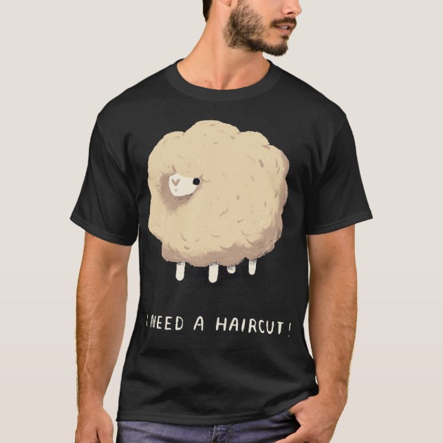 Camiseta Preciso De Um Corte De Cabelo! Ovinos Supercultiva (Frente)