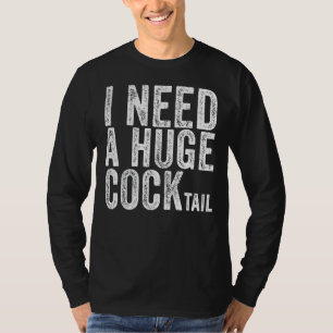 Camiseta Preciso De Um Grande Bebendo De Humor Adulto Com C