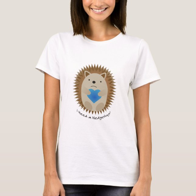 Camiseta Preciso de um Hedgehog Hedgehug (Frente)
