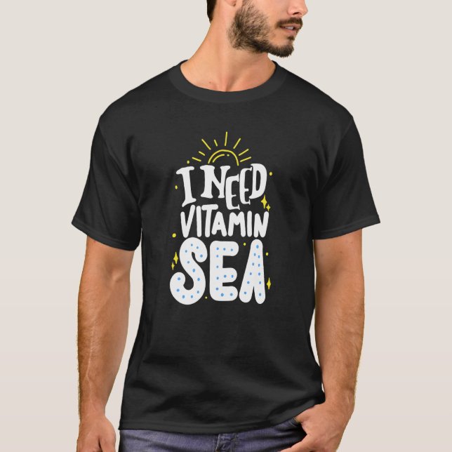 Camiseta Preciso De Um Mar De Vitamina (Frente)
