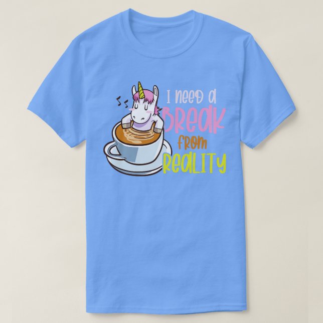 Camiseta Preciso de um presente mágico do Arco-íris da Real (Frente do Design)
