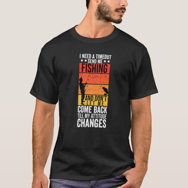 Camiseta Preciso De Um Tempo De Espera Para Me Enviar Pesca (Frente)