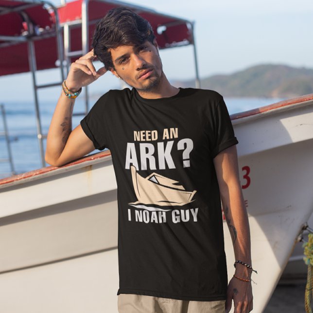 Camiseta Preciso de uma Arca Eu, Cara de Noé (need an ark? I noah guy)