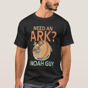 Camiseta Preciso De Uma Arca, Eu Noah Cara Humor Engraçado.