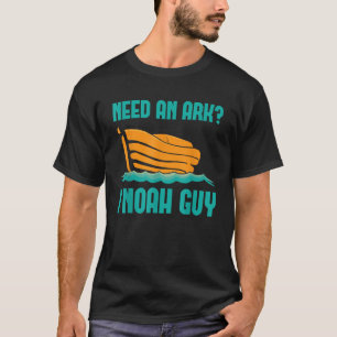 Camiseta Preciso De Uma Arca Eu Noah Uma Cara Engraçada Bíb
