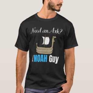 Camiseta Preciso de uma Arca I Noah Cara Christian Pun Humo