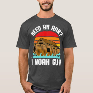 Camiseta Preciso de uma Arca I Noah Cara Vintage Engraçado