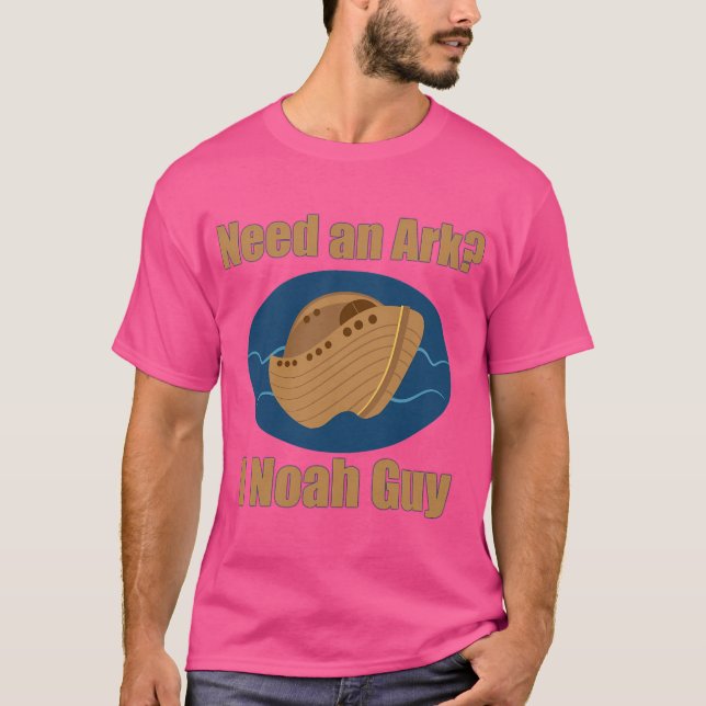 Camiseta Preciso De Uma Arca Para A Cara Noah (Frente)