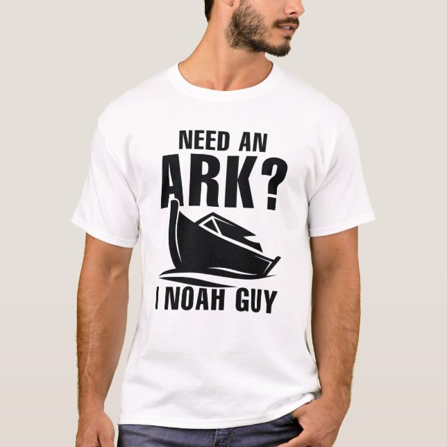 Camiseta Preciso De Uma Arca Para A Cara Noah (Frente)