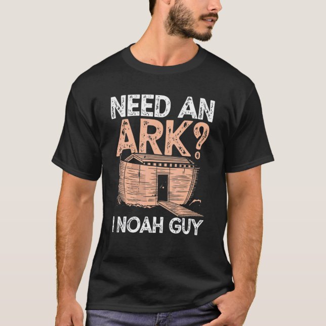 Camiseta Preciso De Uma Arca Que Noah Cara Religio Humor Cr (Frente)