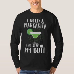 Camiseta Preciso De Uma Margarita Do Tamanho Da Minha Bebid