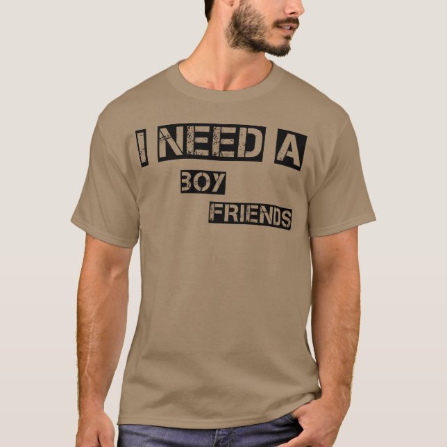 Camiseta Preciso De Uma Menina Amiga (Frente)