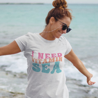 Camiseta Preciso de vitamina SEA Beach Summer Vibes T-Shirt