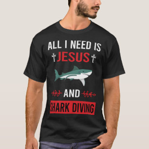 Camiseta Preciso do mergulhador de tubarão de Jesus