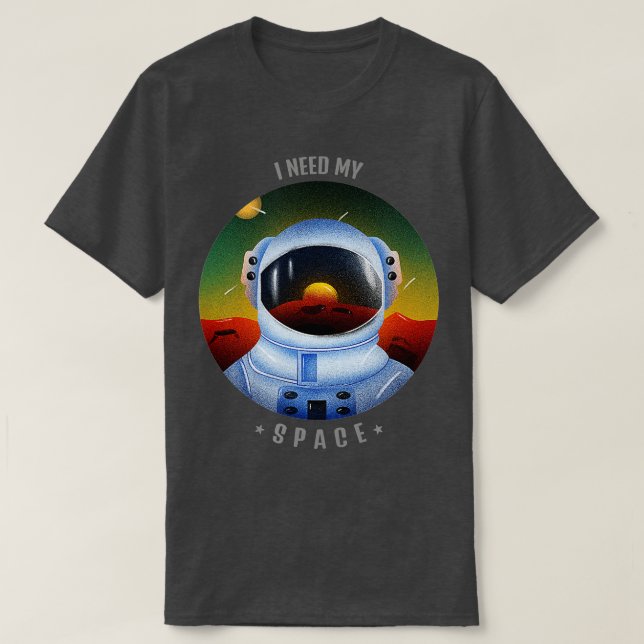 Camiseta Preciso do meu espaço (Frente do Design)