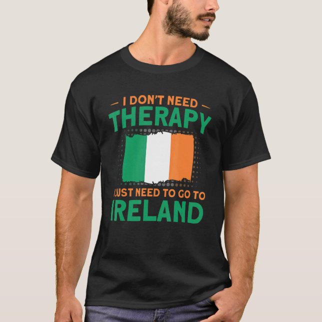 Camiseta Preciso Ir Para Irlanda Flag Roots Irlanda (Frente)