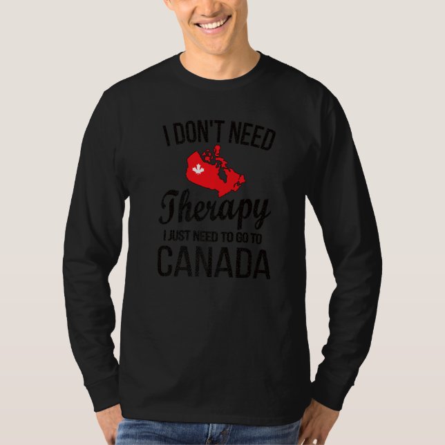Camiseta Preciso Ir Para O Canadá Bandeira Canadense Root (Frente)