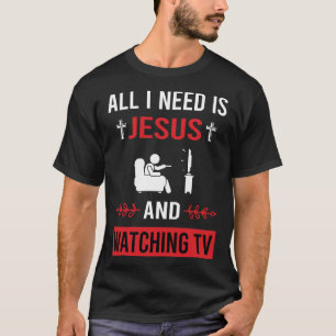 Camiseta Preciso que Jesus assista TV