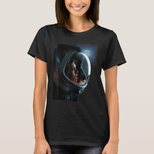 Camiseta predador v astronauta alienígena