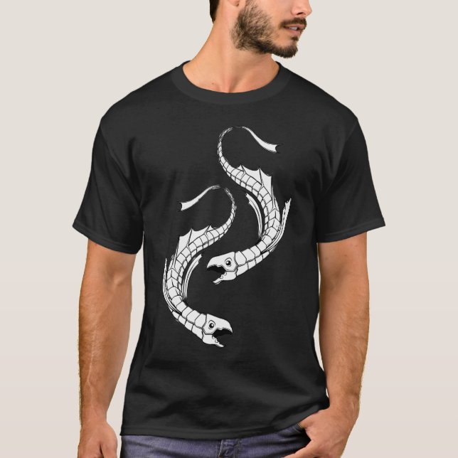 Camiseta Predadores do Mar Profundo Conjuraodos - Peixe Gêm (Frente)