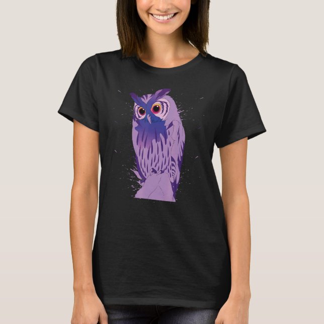 Camiseta Predator Bird Forest Animal Cute Owca 1 (Frente)